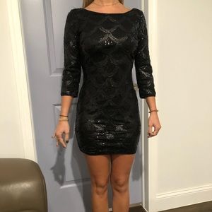 Windsor black sequin mini dress